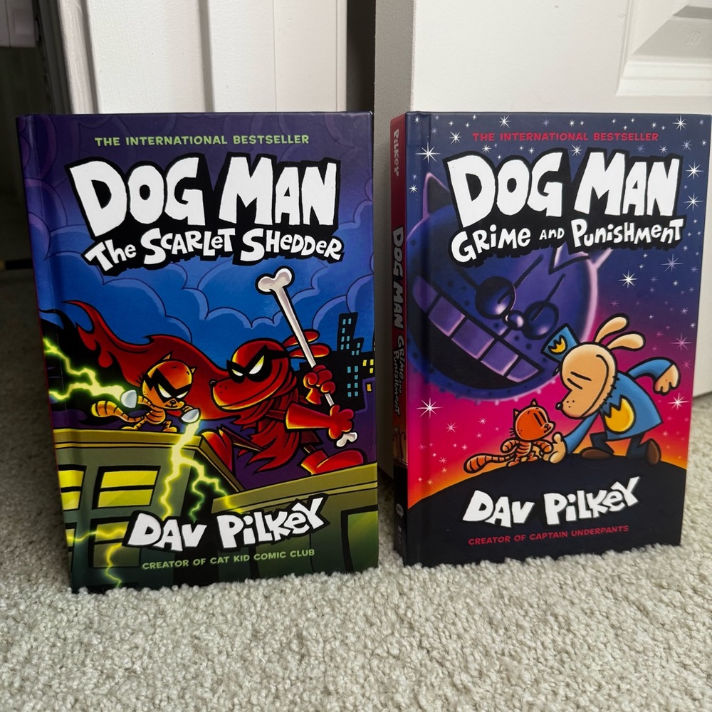 Dog Man Book Set (2) - The Scarlet Shredder and Grime and Punishment